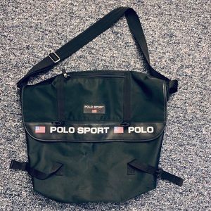 Vintage 90s Polo Sport Messenger Bag
